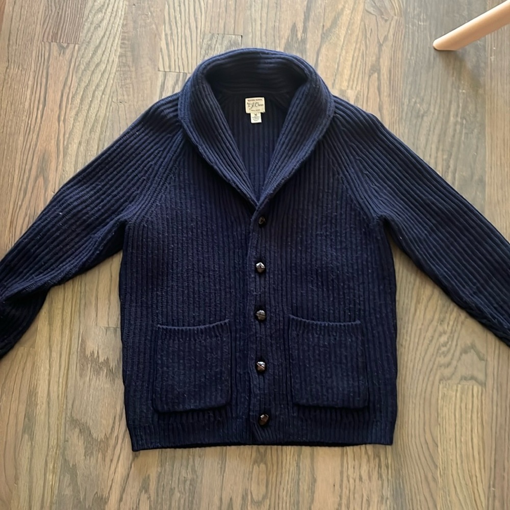 J.Crew Men’s Merino Wool Shawl Collar Cardigan